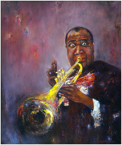 LOUIS ARMSTRONG II - 61 x 50 cm - © Marek Szmidel